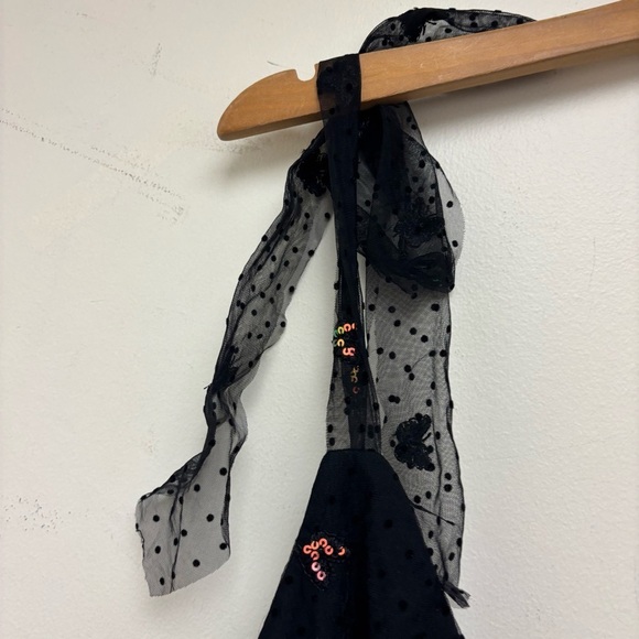 Lucy In The Sky Tia A-Line Dress in Black Butterfly - Picture 3 of 13